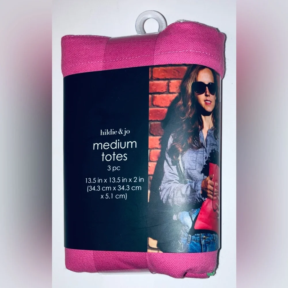 Hildie & Jo Canvas Totes 3-Pack - NEW! Multi-Colors.